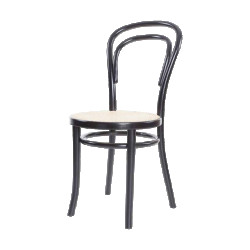 Fameg Vienna thonet no. 14 houten bistrostoel met rotan zitting