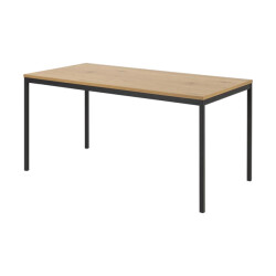 Lisomme Vic houten eettafel naturel 160 x 80 cm