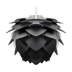 Umage Silvia medium hanglamp black met koordset wit Ø 50 cm