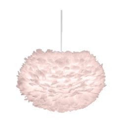 Umage Eos medium hanglamp light rose met koordset wit Ø 45 cm