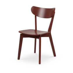 Lisomme Jade houten eetkamerstoel terracotta