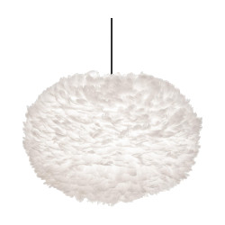 Umage Eos x-large hanglamp white met koordset zwart Ø 75 cm
