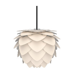 Umage Aluvia mini hanglamp pearl white met koordset zwart Ø 40 cm