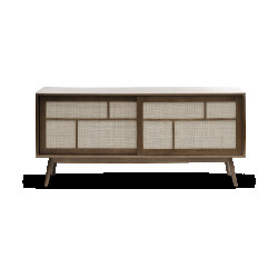 Olivine Boas houten sideboard gerookt eiken 180 x 45 cm