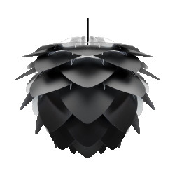 Umage Silvia medium hanglamp black met koordset zwart Ø 50 cm