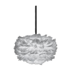 Umage Eos mini hanglamp light grey met koordset zwart Ø 35 cm