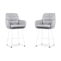 Nolon Nino-mia barkruk wit onderstel 65 cm set van 2