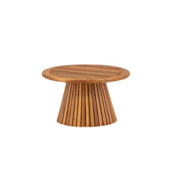 Nest Outdoor Malin houten tuin salontafel Ø 70 cm