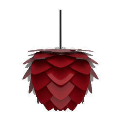 Umage Aluvia mini hanglamp ruby red met koordset zwart Ø 40 cm