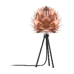 Umage Silvia mini tafellamp copper met tripod zwart Ø 32 cm