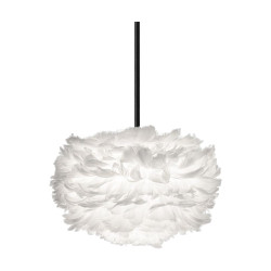 Umage Eos mini hanglamp white met koordset zwart Ø 35 cm