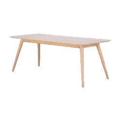 Gazzda Stafa table houten eettafel whitewash 180 x 90 cm