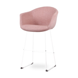 Nolon Nino-otis barkruk zacht wit onderstel 75 cm