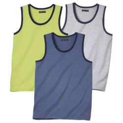 Atlas For Men Heren vest top (pack of 3)