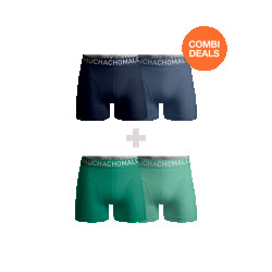 Muchachomalo Boys 2-pack + 2-pack shorts solid/solid
