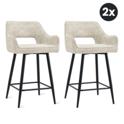 Multifurn 2x barkruk ray stof (set van 2)