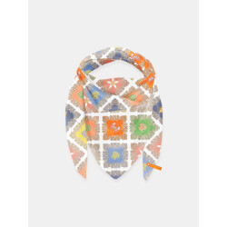 Mucho Gusto Zijden sjaal cannes oceaan paisley patchwork