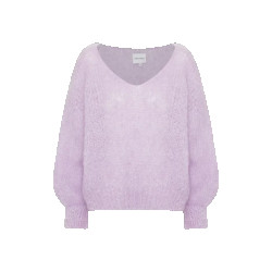 American Dreams Milana ls mohair knit light purple -