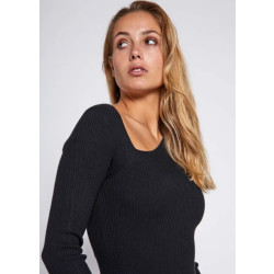 Norr Sherry knit top black -