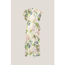 Jansen Amsterdam Printend long dress naya wb566 multi sand