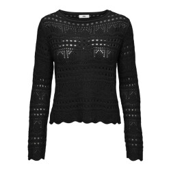 Jacqueline de Yong Sun lay l/s boatneck pullov.