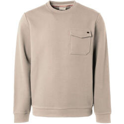 No Excess Sweater ronde hals crewneck jacquard cream