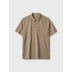 Gabba Duke linen polo ss 10806 coriander