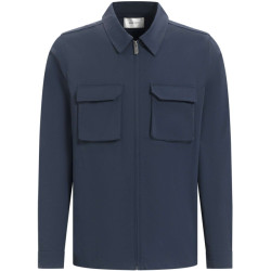 Pure Path Regular fit overshirt navy