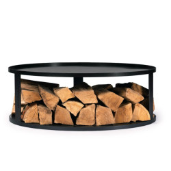 CookKing Round fire bowl base with wood storage 82 cm