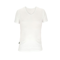 Basset Dames/heren bamboe t-shirt v-hals