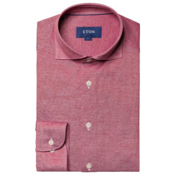 Eton Knit pique slim shirt