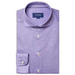 Eton Knit pique slim shirt