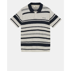 Anerkjendt Aksofus stripe s/s knit 901585 sky captain