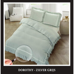 Luna Hotel home collection dekbedovertrek dorothy zilver