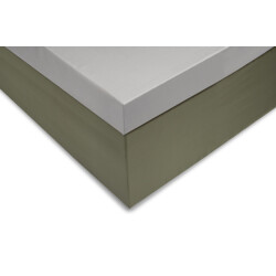 Zo!Home Hoeslaken satinado topper ash grey 180 x 200 cm