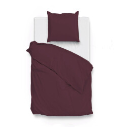 Zo!Home Dekbedovertrek satinado mauve lilac 140 x 200 220 cm + 1 sloop 60 x 70 cm