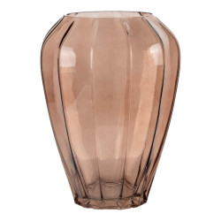 House Nordic Vase vase in glass, brown, Ø22x29 cm