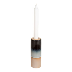 House Nordic Candle holder candle holder in dark blue/light blue ceramic, Ã˜5x15 cm