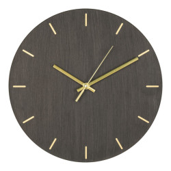 House Nordic Asti wall clock wall clock grey wood structure Ã˜30 cm
