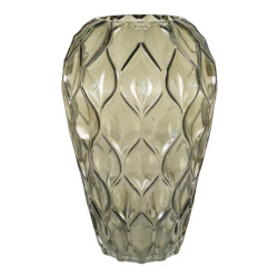 House Nordic Vase vase in green mouth blown glass Ã˜18x27 cm