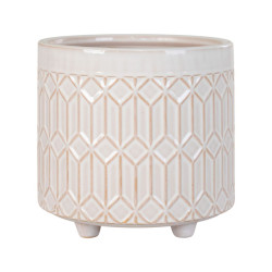 House Nordic Ceramic flower pots flower pot in white ceramic medium Ã˜15,5x16 cm