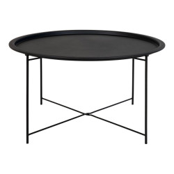 House Nordic Bastia coffee table coffee table, black, Ø75x43 cm