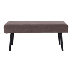 House Nordic Skiby bench in grey corduroy with black legs hn1209