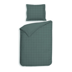 Heckett & Lane Dekbedovertrek diamante mineral green 140 x 200 220 cm + 1 sloop 60 x 70 cm