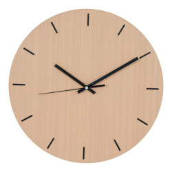 House Nordic Asti wall clock wall clock natural wood structure Ã˜30 cm