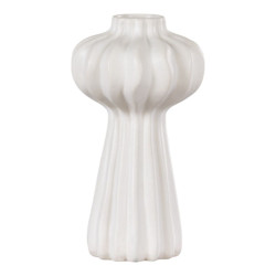 House Nordic Vase vase in ceramic, white, Ø11x20 cm