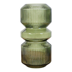 House Nordic Glass vase vase in green glass Ã˜12x24,5 cm