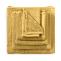 Heckett & Lane 2 stuks premium handdoek 50 cm x 100 cm ochre yellow