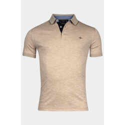 Baileys Polo korte mouw poloshirt 2-tone slub interloc 415212/83