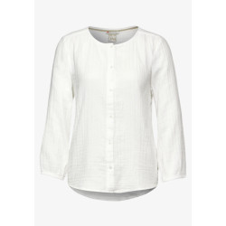 Street One a344488 muslin solid buttoned roundnec